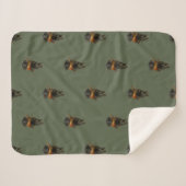 Black Labrador and Pheasant Sherpa Blanket Sherpa Deken (Voorkant (horizontaal))