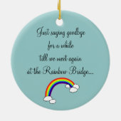 Black Labrador Angel en mam 2 Keramisch Ornament (Achterkant)