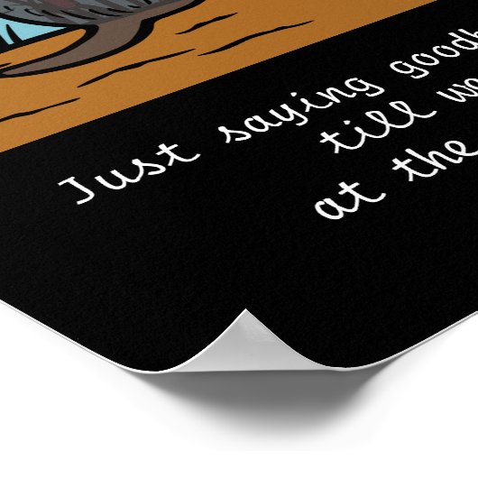 Black Labrador Angel en mam Brown Poster (Hoek)