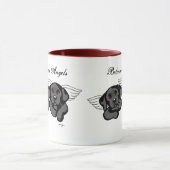 Black Labrador Angels (regenboogbrug) Mok (Midden)