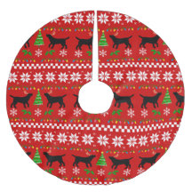 Black Labrador Antlers lelijke kerstpatronen