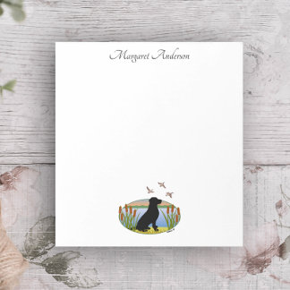 Black Labrador Bird Dog Sunset Notitieblok