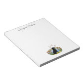 Black Labrador Bird Dog Sunset Notitieblok (Schuin)