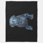Black Labrador Blanket Dog Art Fleece Blankets Deken (Voorkant)