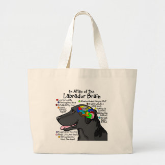 Black Labrador Brain Atlas Grote Tote Bag