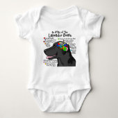 Black Labrador Brain Atlas Romper (Voorkant)