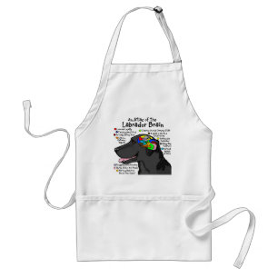 Black Labrador Brain Atlas Standaard Schort