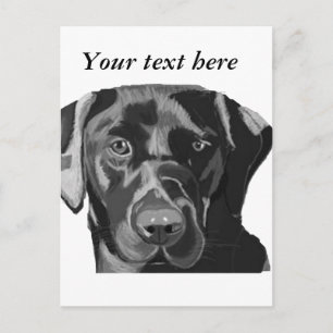 Black Labrador Briefkaart