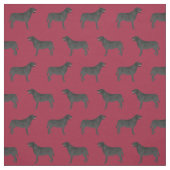 Black Labrador burgundy Stof (Swatch)