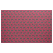 Black Labrador burgundy Stof (Fat Quarter)
