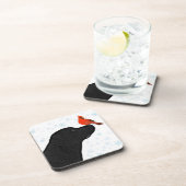 Black Labrador Christmas Bier Onderzetter (Rechterzijde)