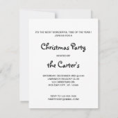 Black Labrador Christmas Kaart (Achterkant)