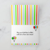 Black Labrador Cowboy Cartoon Kaart (Binnen)