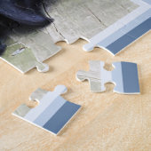 Black Labrador Cute Puppy Dog 11 x 14 Hondenliefhe Legpuzzel (Zijkant)