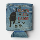 Black Labrador Daddy Koelbox Blikjeskoeler (Achterkant)