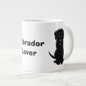 Black Labrador Design Grote Koffiekop (Voorkant rechts)