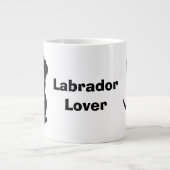 Black Labrador Design Grote Koffiekop (Voorkant)