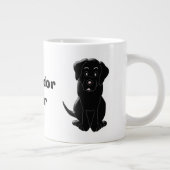 Black Labrador Design Grote Koffiekop (Rechts)