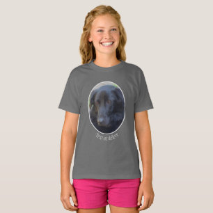 Black Labrador Dog Art op maat T-shirt