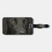 Black Labrador Dog Bagagelabel (Achterkant horizontaal)