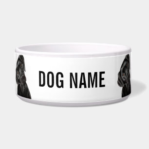 Black Labrador Dog Bowl Voerbakje