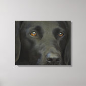 Black Labrador Dog Canvas Afdruk (Voorkant)