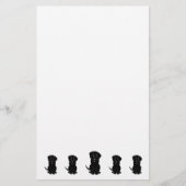 Black Labrador Dog Design Briefpapier (Voorkant)