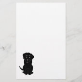 Black Labrador Dog Design Briefpapier (Voorkant)
