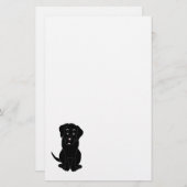 Black Labrador Dog Design Briefpapier (Voorkant / Achterkant)