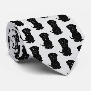 Black Labrador Dog Design Stropdas