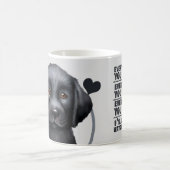 Black Labrador Dog elke snack die je maakt Koffiemok (Center)