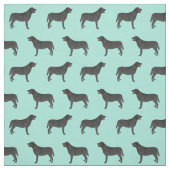 Black Labrador dog munt Stof (Swatch)