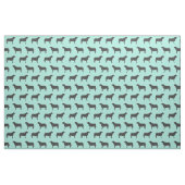 Black Labrador dog munt Stof (Fat Quarter)