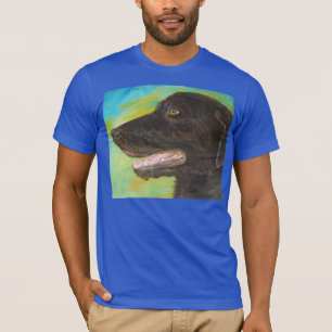 Black Labrador Dog Pet Portrait T-shirt