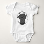 Black Labrador Dog Romper (Voorkant)