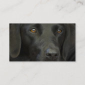 Black Labrador Dog Visitekaartje (Achterkant)