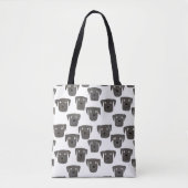 Black Labrador Dogs Tote Bag (Voorkant)
