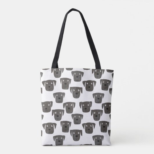 Black Labrador Dogs Tote Bag (Achterkant)