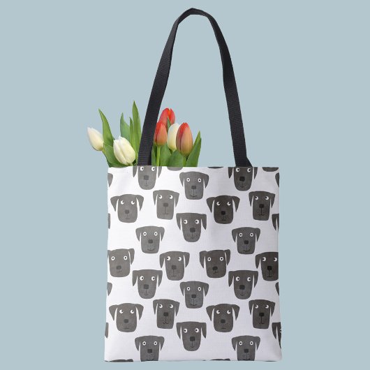 Black Labrador Dogs Tote Bag