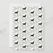 Black Labrador Elegant Dog Merry Kerstmis Feestdagenkaart (Achterkant)