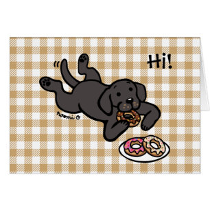 Black Labrador en Doughnoten Thinking of You