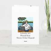 Black Labrador en papa Kaart (Achterkant)