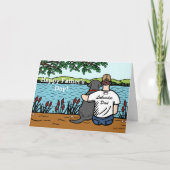 Black Labrador en papa Kaart (Voorkant)