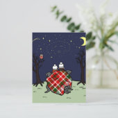 Black Labrador Family en Starry Sky Briefkaart (Staand voorkant)