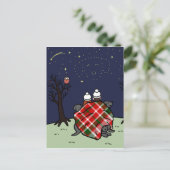 Black Labrador Family en Starry Sky Briefkaart (Staand voorkant)