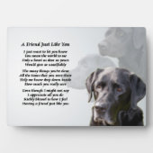 Black Labrador Friend Poem Plaque Fotoplaat (voorkant)
