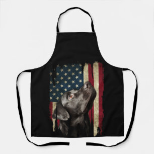 Black Labrador Gift USA Flag Lab Owner Duck Hunter Schort