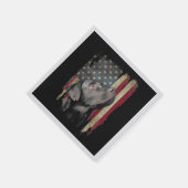 Black Labrador Gift USA Flag Lab Owner Duck Hunter Servet (Hoek)