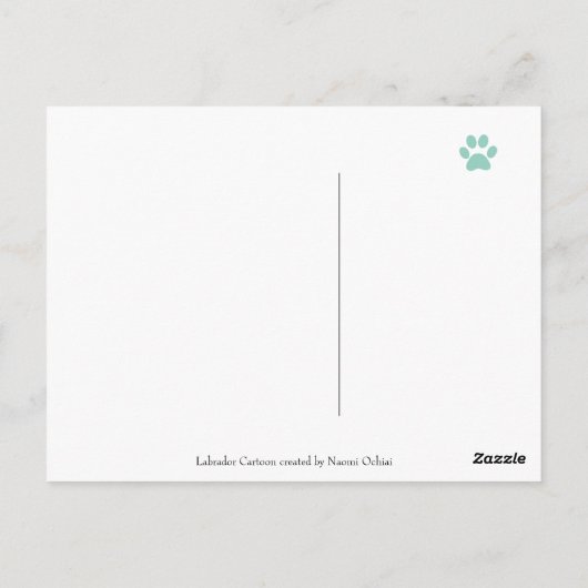 Black Labrador Guardian Angel (Rainbow Bridge) Briefkaart (Achterkant)