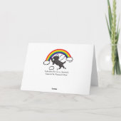 Black Labrador Guardian Angel (Rainbow Bridge) Kaart (Achterkant)